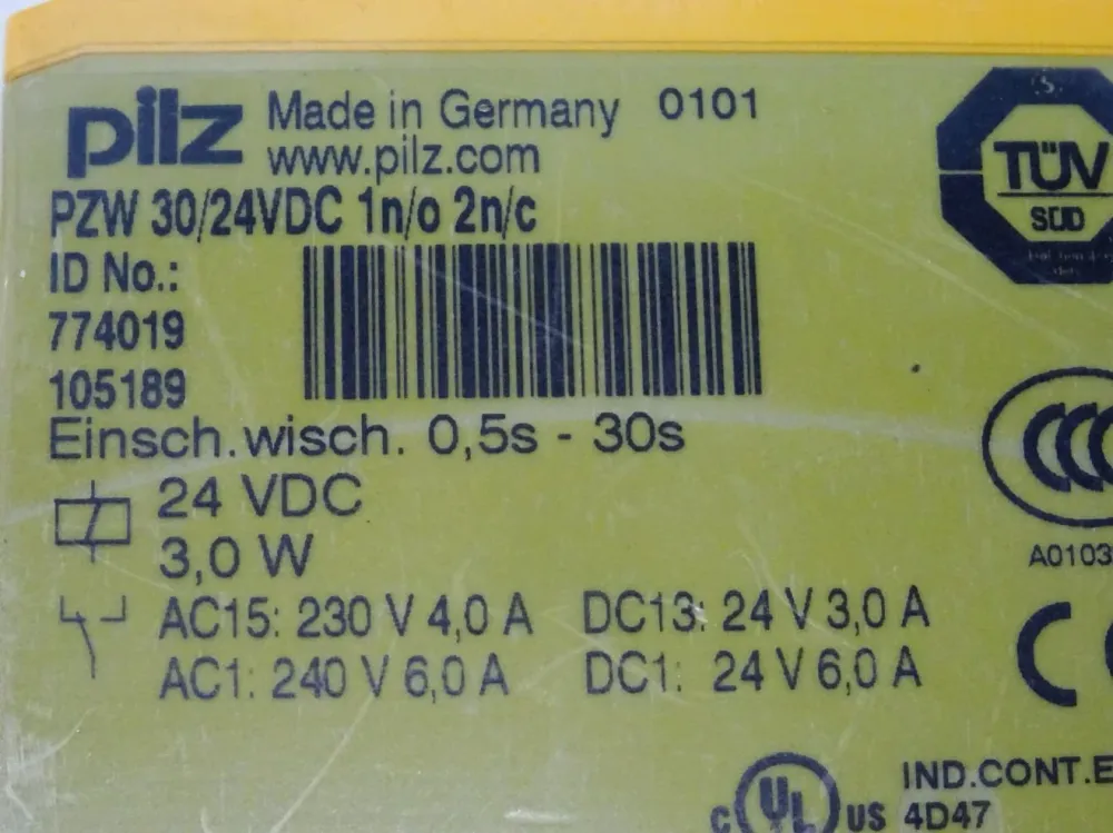 Pilz PZW 30/24VDC 1n/o 2n/c 774019 / Neu OVP