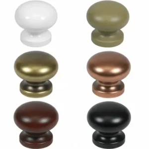 Pomoli Per Mobili Legno Liscio- - Ø Mm.35 Frassino - 10 Pezzi
