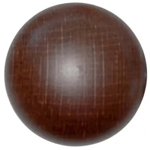 Pomolo Legno Liscio - Noce Scuro Mm 20/30X30- 10 Pezzi