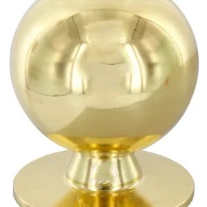 Pomolo Ottone 2172 2001 D 20 Mm Tornito Lucido- Cafim- 25,0 Pz