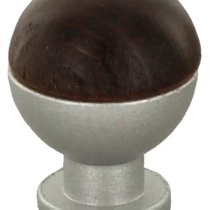 Pomolo Sferico Legno Ott 735B D 18 Mm Noce Scu- Botter Luigi- 25,0 Pz