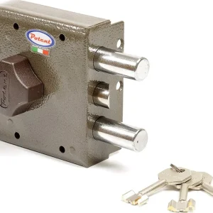 POTENT - SERRATURA AD ALTA SICUREZZA 320 DX TN5 - CON TRE BULLONI ACCIAIO Ø18MM