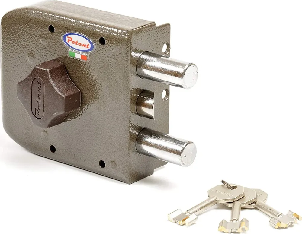 POTENT - SERRATURA AD ALTA SICUREZZA 320 DX TN5 - CON TRE BULLONI ACCIAIO Ø18MM