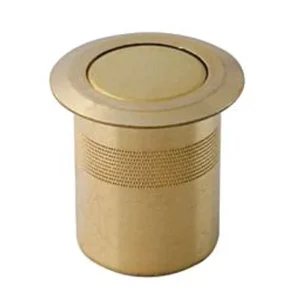 Pozzetti Molla Antipolvere Per Serrature Ottone Lucido- - Ø Mm.20 - 5 Pezzi