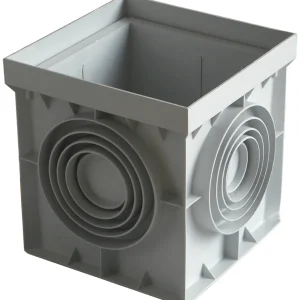Pozzetto Singolo Plastica Senza Coperchio Cm. 55X55