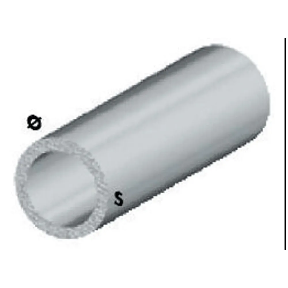 Profilo argento h.100 cm tubo tondo 16x1 mm - ARCANSAS - 5 pz