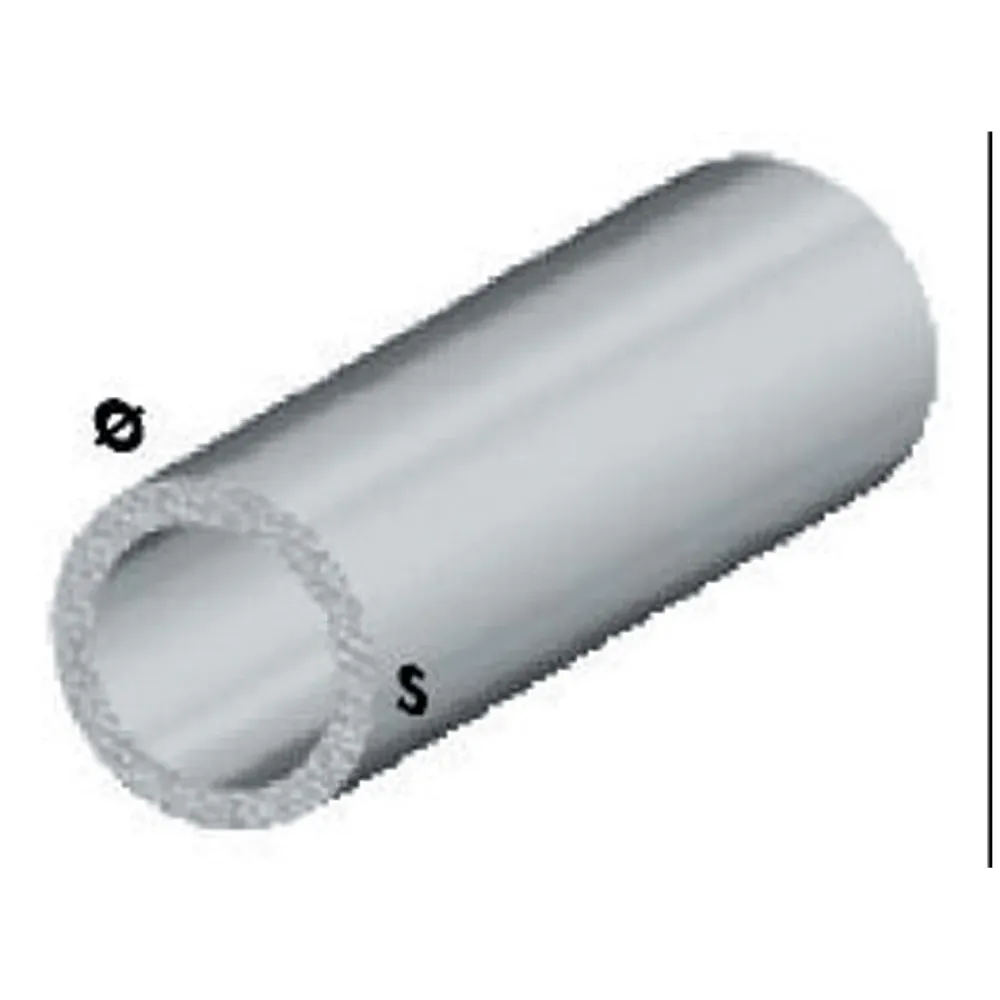 Profilo argento h.200 cm tubo tondo 10x1 mm** - 5 pz