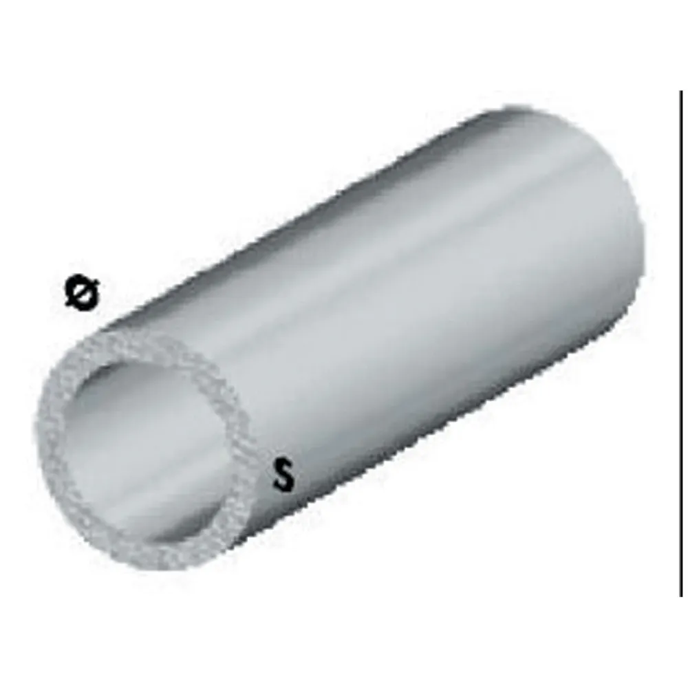 Profilo argento h.200 cm tubo tondo 18x1 mm - 5 pz