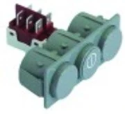 pulsantiera ad interruttore dimensioni di montaggio 28,5x77,5mm grigio 2co