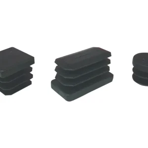 Puntale Alettato Quadrato 40X40 Mm Plast Nero*- 200,0 Pz