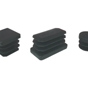 Puntale Alettato Tondo 28 Mm Plastica Nero- 100,0 Pz