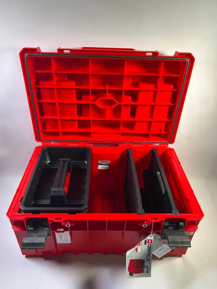 Qbrick System ONE 350 2.0 Profi RED ULTRA HD Valigia portautensili personalizzata organizzatore modulare 585 x 385 x 320 m...