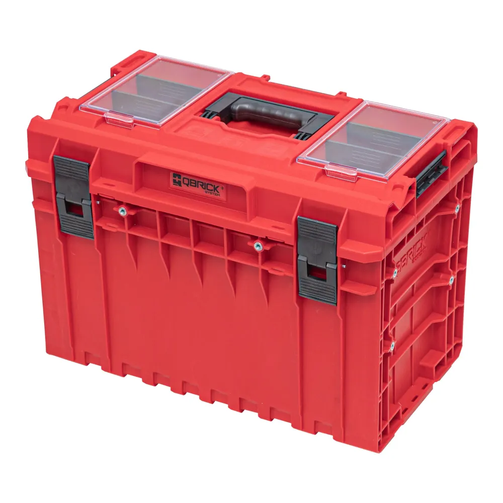 Qbrick System ONE 450 2.0 PROFI RED ULTRA HD Valigia portautensili personalizzata organizzatore modulare 585 x 385 x 420 m...
