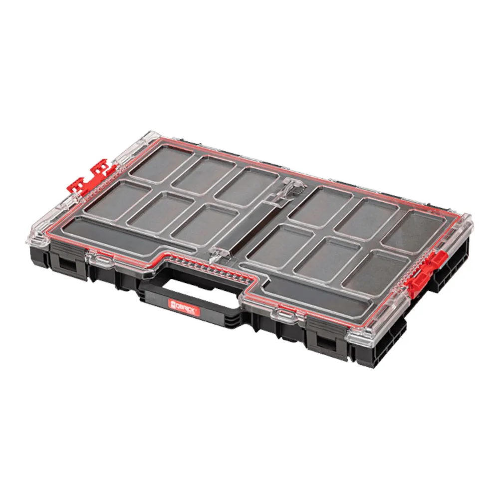 Qbrick System ONE Organiser L 2.0 MFI impilabile 531 x 379 x 77 mm 6 l IP66 con inserto schiuma