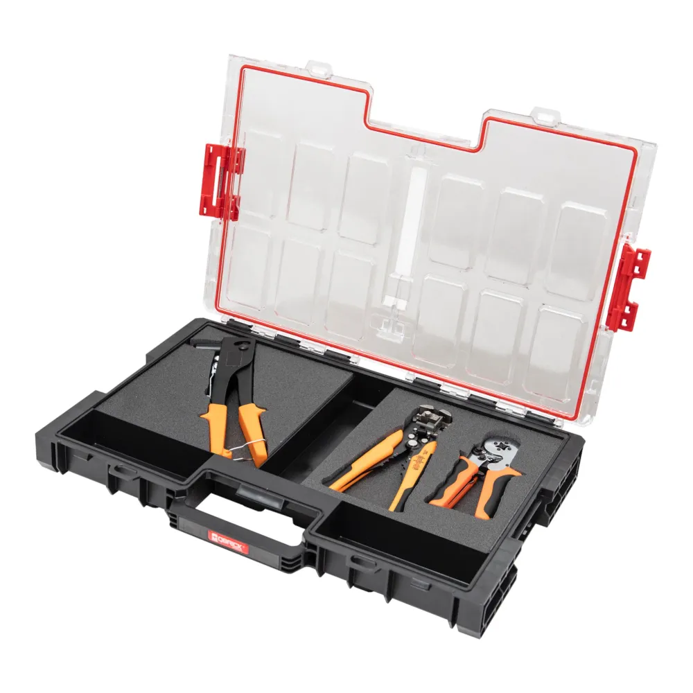 Qbrick System ONE Organiser L 2.0 MFI impilabile 531 x 379 x 77 mm 6 l IP66 con inserto schiuma
