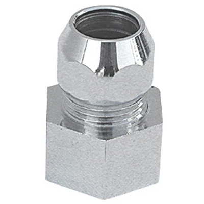 Raccordo Mf Con Dado Conico Cromato- 1/2 X 3/8 Diam. 10- Alber- Pezzi 1