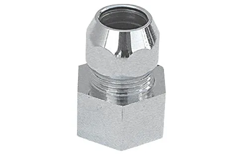 Raccordo Mf Con Dado Conico Cromato- 1/2 X 3/8 Diam. 10- Alber- Pezzi 1