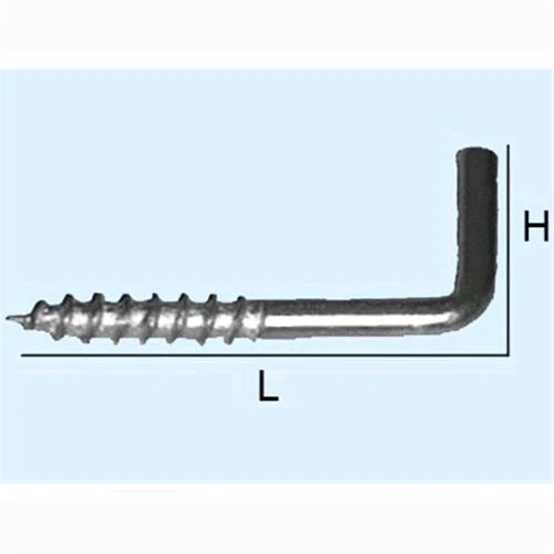 Rampini vite ferro lucido 17x40 - Filo Ø 2,90 - L 30 mm - H 13 mm Cf. 300 Pz