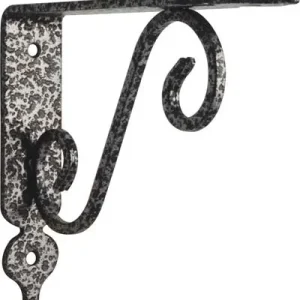 Reggimensola Toscania Bolis - Acciaio Verniciato Nero/Argento Mm 330X280- 2 Pezzi