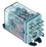 rele di potenza 230vac 12a 2co attacco faston maschio 4,8mm fissabile con viti