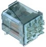 rele di potenza finder 230vac 16a 3co attacco faston maschio barra din