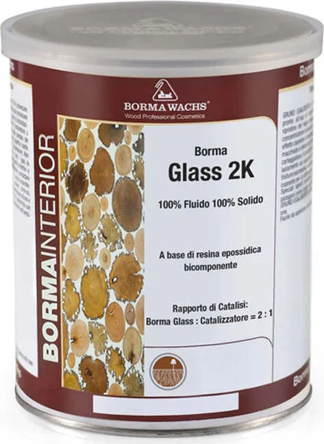 Resina Trasparente Borma Glass 2K 1Kg