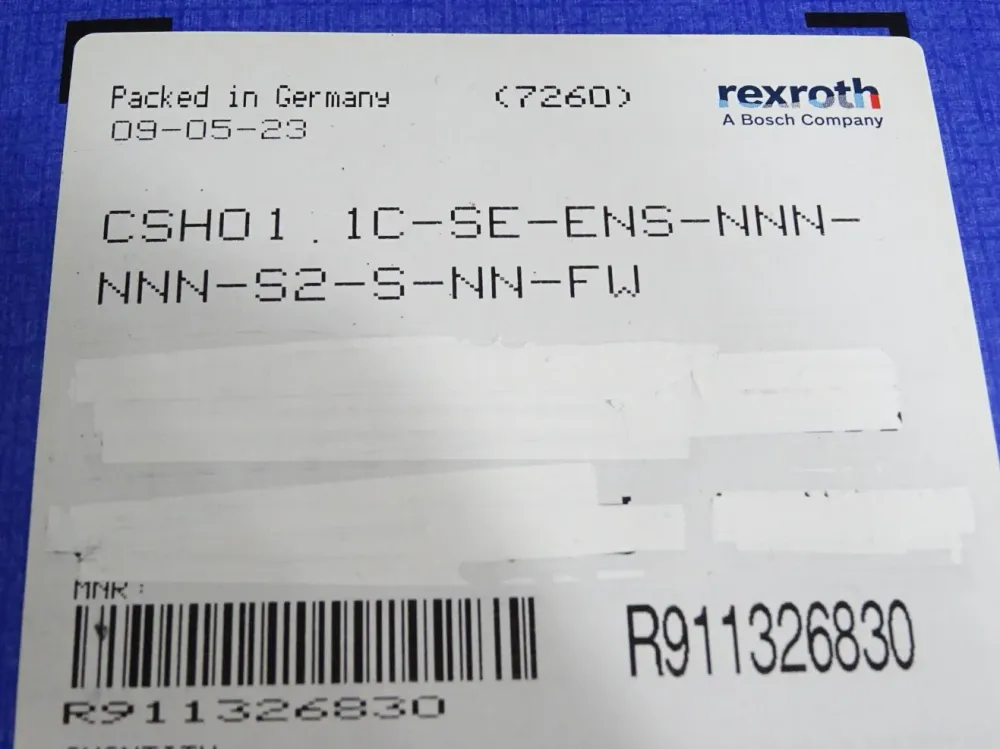 Rexroth R911326830 CSH01.1C-SE-ENS-NNN-NNN-S2-S-NN-FW R911328743 FWA-INDRV* /Neu