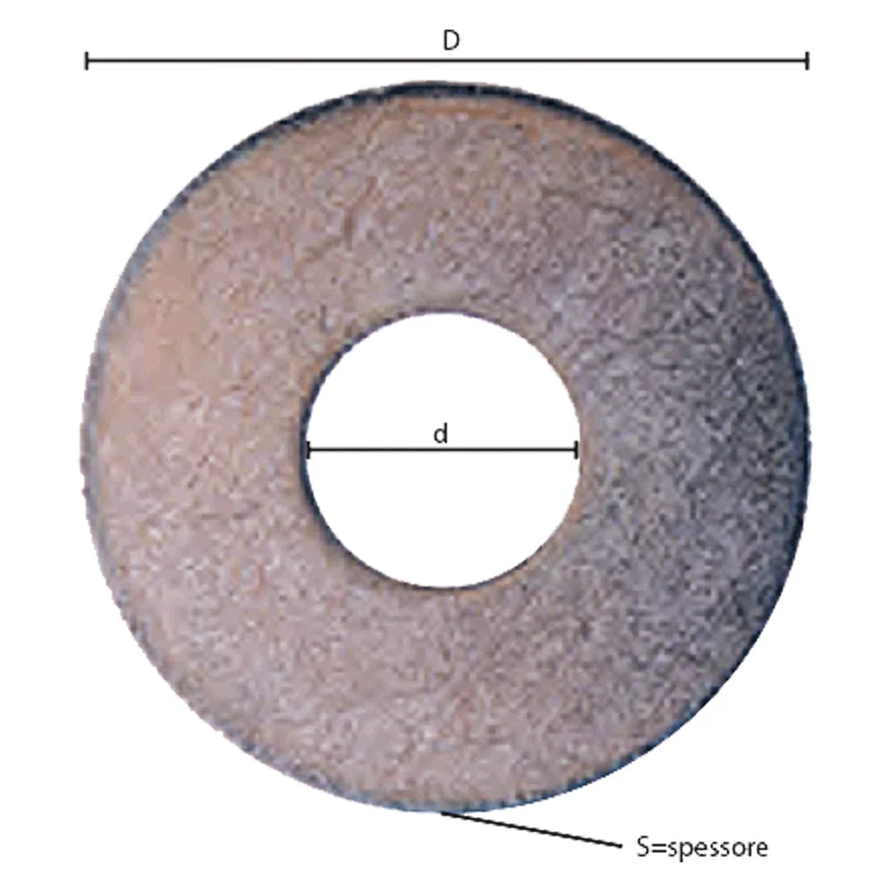 Rondella Grembialina M 8 - 2,0 X 32 X 8,5 Mm - 2.5 Centinaio - Sipa