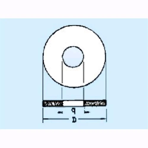 Rondelle ferro grembialine - Int/Est. mm. 6/24 - Spess. mm. 2,0 - pz. 767 - 5Kg