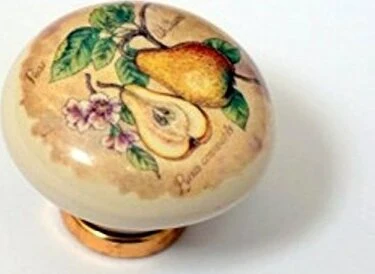 RSP - POMOLO CERAMICA CON PERA D.35MMPER CASSETTI, COMODINI, ARMADI
