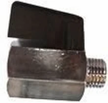 RUBINETTO SFERA 1/4M 1/4F FORO D.8,2 MM