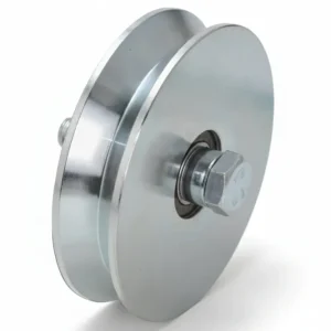 Ruota Cancelli Gola V Con 2 Cuscinetti Sfera Art.407 Ee ¸ Mm.100X28 Portata Kg.410 Gola V 92 ° Combi