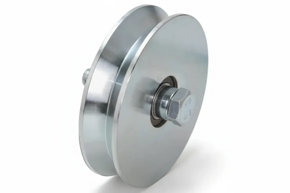 Ruota Cancelli Gola V Con 2 Cuscinetti Sfera Art.407 Ee ¸ Mm.100X28 Portata Kg.410 Gola V 92 ° Combi