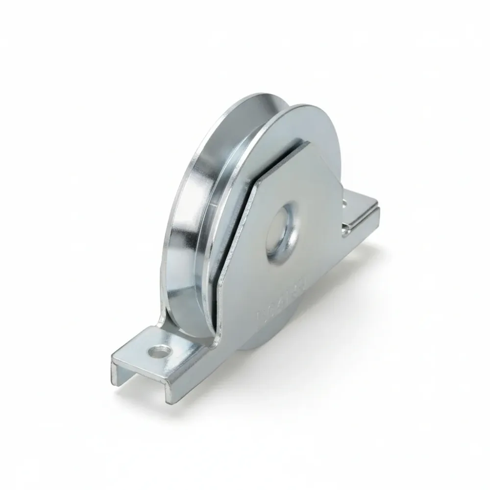 Ruota Cancelli Gola V Con Supporto Interno Art.427 Ee ¸ Mm.100X21 Portata Kg.230 Gola V 92 ° Combi