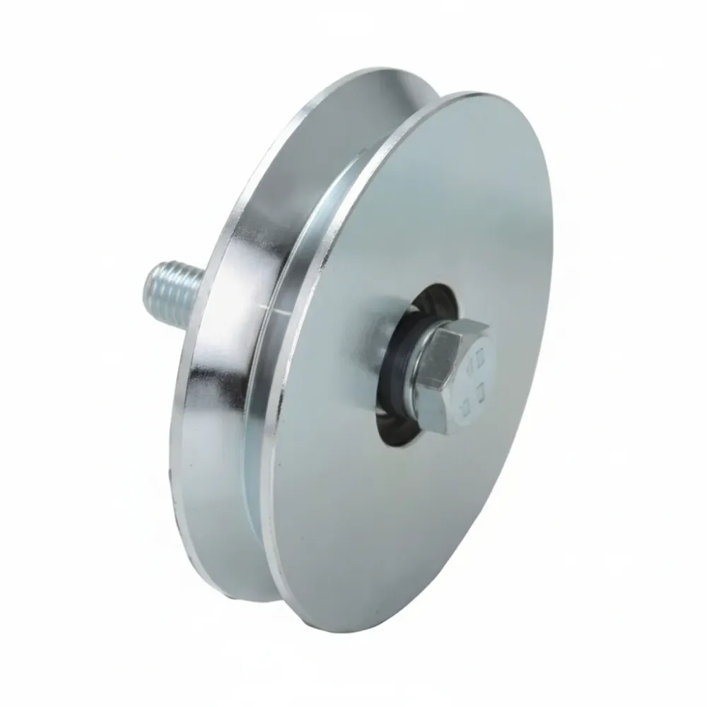 Ruota Cancelli Gola V 1 Cuscinetto Sfera Art.402 Ee ¸ Mm.120X24 Portata Kg.250 Gola V 92 ° Combi