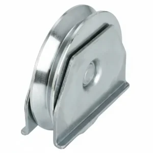 Ruota Cancelli Gola V 1 Cuscinetto Sfera Art.417 Ee ¸ Mm.80X20 Portata Kg.200 Gola V 92 ° Combi