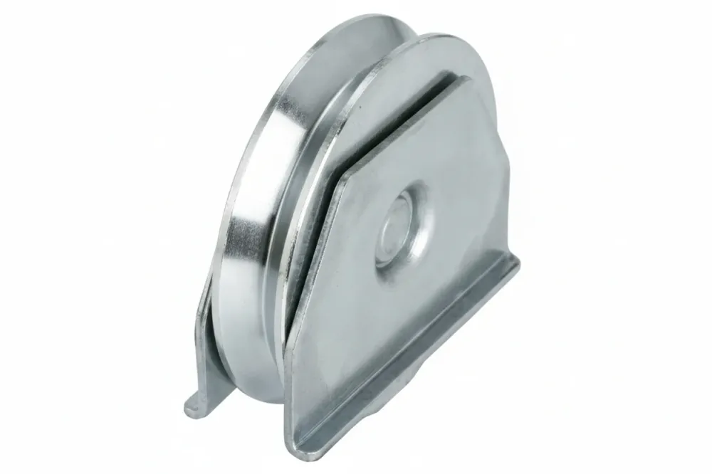 Ruota Cancelli Gola V 1 Cuscinetto Sfera Art.417 Ee ¸ Mm.80X20 Portata Kg.200 Gola V 92 ° Combi