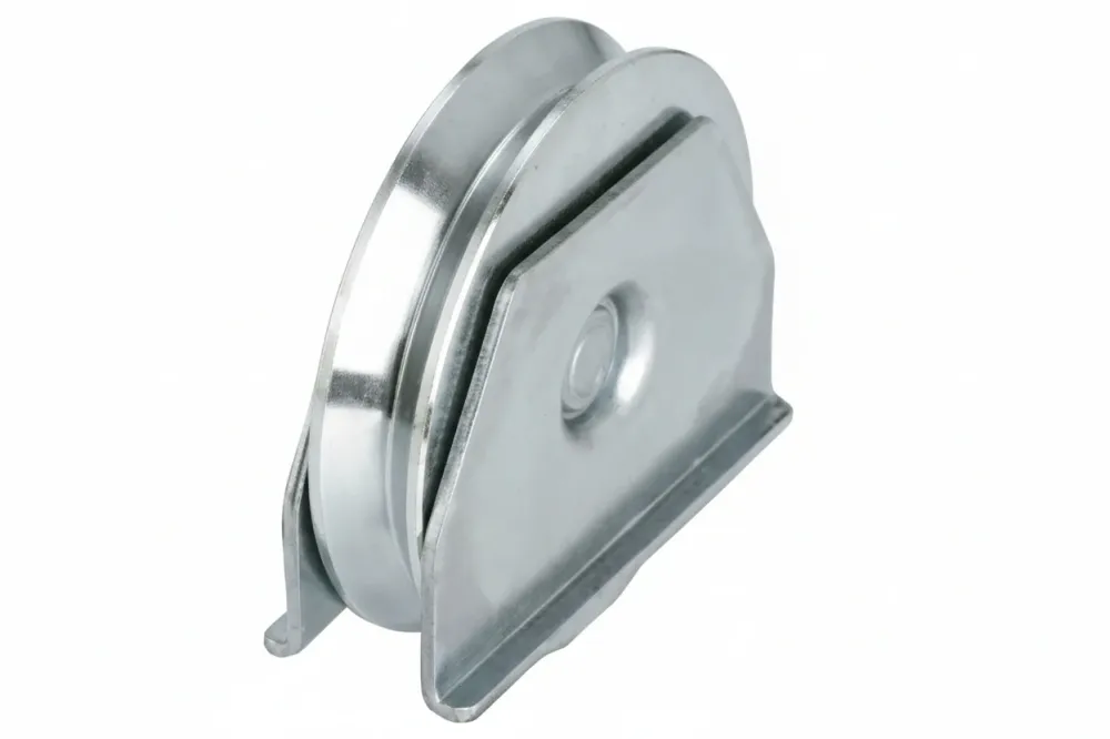 Ruota Cancelli Gola V 1 Cuscinetto Sfera Art.417 Ee ¸ Mm.120X24 Portata Kg.250 Gola V 92 ° Combi