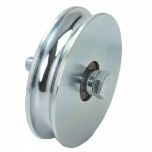 Ruota Cancelli Gola Tonda Con 2 Cuscinetti Sfera Art.405 Ø Mm.100X28 Portata Kg.410 Combi