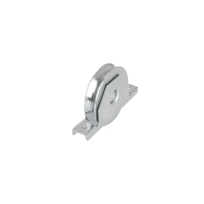 ruota con supporto laterale per cancelli gola y 2 cuscinetti 120 mm