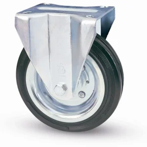 Ruota Industriale D 100 Mm Gomma 80/ Piastra Fis- Avo- 1,0 Pz