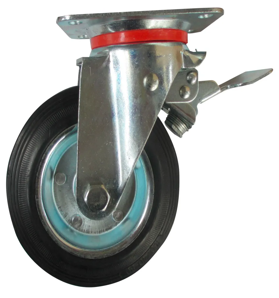 Ruota Industriale D 160 Piastra Girev C/Freno Exp- China Qingdao- 1,0 Pz