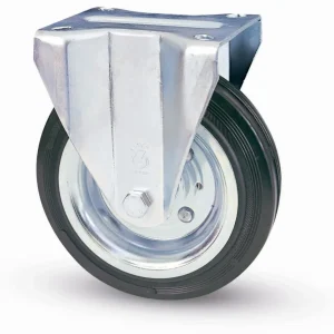 Ruota Industriale D 200 Mm Gomma 80/ Piastra Fis- Avo- 1,0 Pz