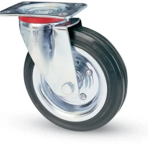 Ruota Industriale D 200 Mm Gomma 80 Piastra Gir- Avo- 1,0 Pz