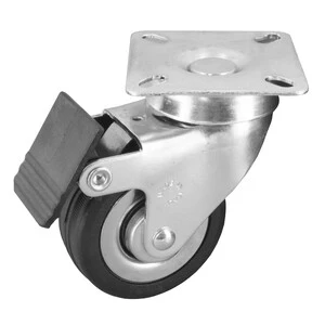 Ruota Mobile D 60 Mm 160 Bis Piastra C/Freno- 8,0 Pz