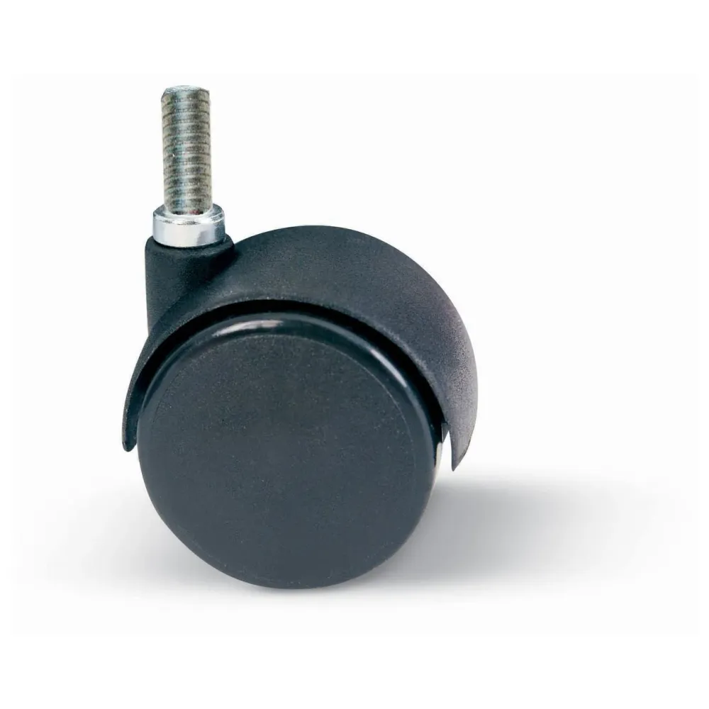 Ruota nylon gemellare perno 8max12 d.30 mm* - 4 pz