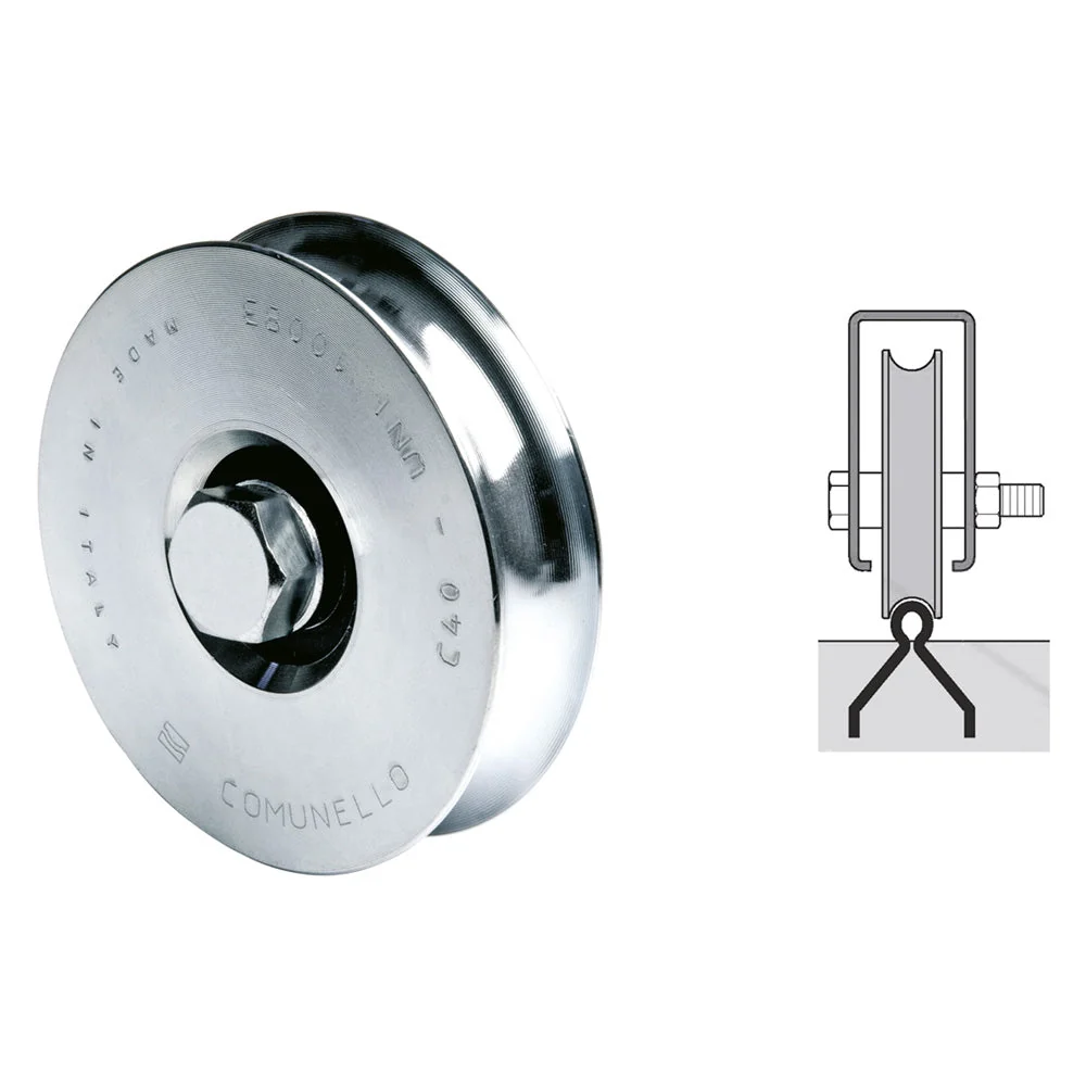 Ruota Per Cancelli Gola 'U' Ø 100 2 Cuscinetti 315 - Comunello