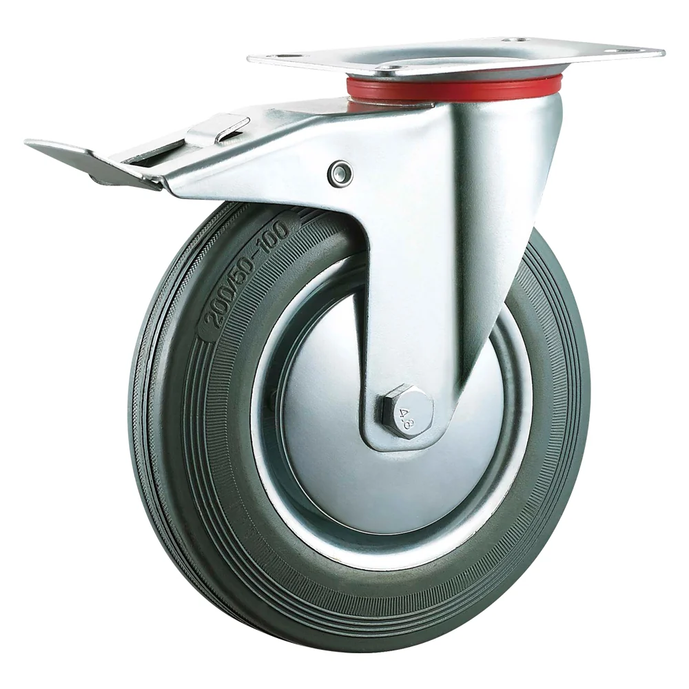 Ruota Per Carrelli Art. 80 Ãe¸ Mm 125 - Piastra Mm 105 X 85 - Capacitãe Kg 80 - Uniko