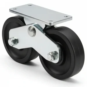 Ruote Combinate Gola Semitonda Con Piastra Superiore Art. 339160 Mm.157, Interasse Mm.190 Comunello