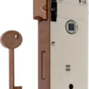 SACAR - SERRATURA PER PORTE INTERNE - LUNGHEZZA 165MM - FORO CHIAVE 40MM - BRONZATA